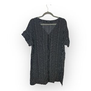 Madewell Black White Stripe Tunic Dress – Women’s XL